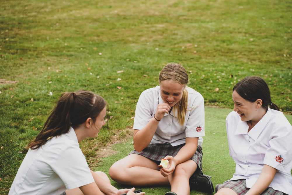 Three Girls Laughing